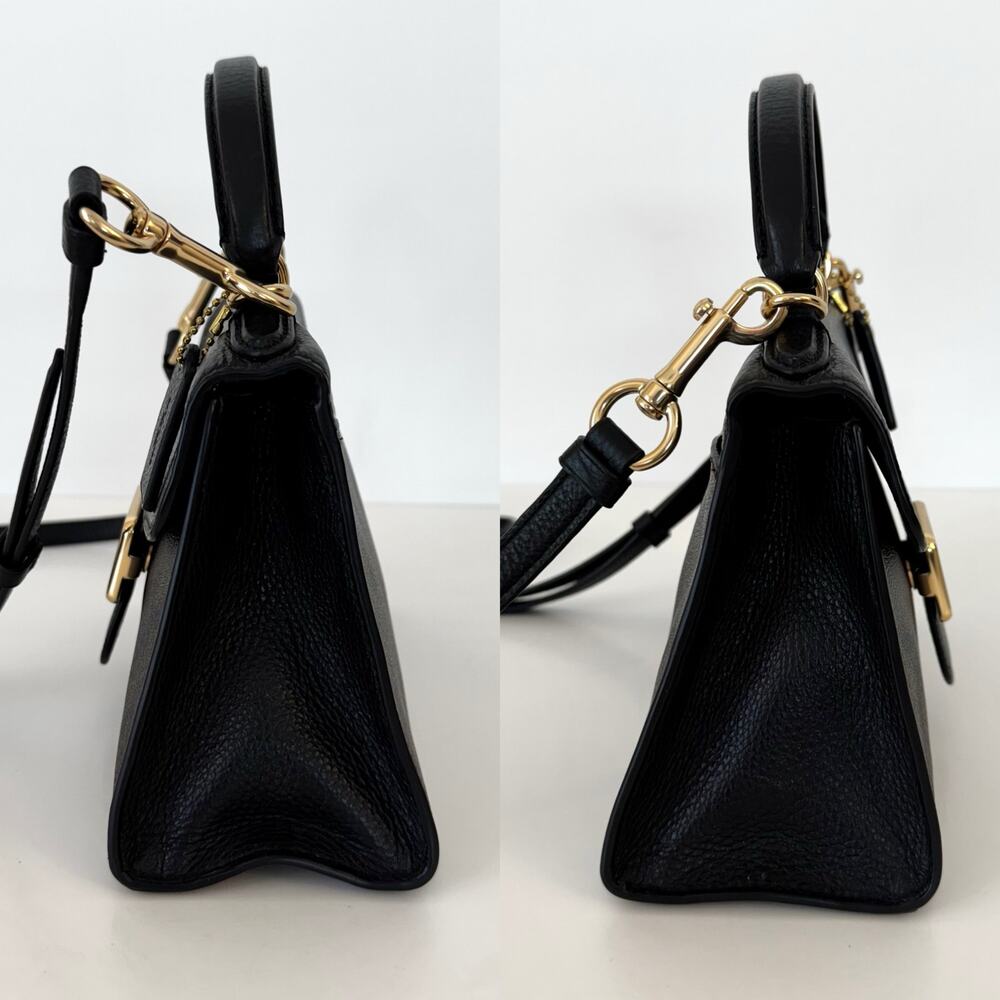 Coach Pepper Satchel In Signature Canvas Leather … - image 7